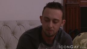 Amateur Calvin Banks gets fucked by a hung dude for the first time