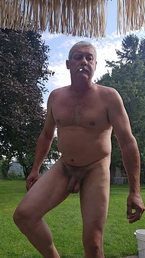 Yard nudity