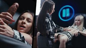 Time Stop Futa Surprise - Big Tits Brunette Grows Dick Freezes Time & Uses Blonde in Hardcore Sex