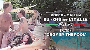 Malena & Christie Dom & Rocco Siffredi & Ste Axe in Orgy by the Pool - RoccoSiffredi