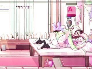 MAX THE ELF : ( ANIMATION ) _ FUTANARI _ FUTANARI - THREESOME DE CHICAS COGIENDO CON GANAS