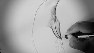 Cute flower drawing Pencil drawing technique female figure drawing 5x speed drawing process