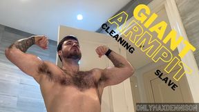 Macrophilia - giants armpit cleaning slave