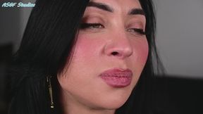 Chicana GIANTESS VORE FUN! Mouth and TONGUE Tease!! Goddess loves eating tinies! - MOV