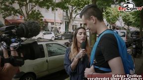 Blind date turns into public fuck fest on bustling street corner