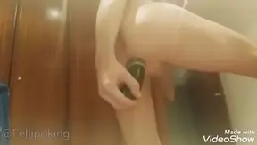Curious Stud Discovers Anal Bliss Using a Thick Cucumber – SteamyAmateurs 18+