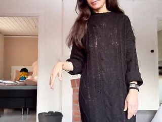 Hawt mother i'd like to fuck with fantastic natural titties ride and takes the cum in her throat after a rimjob