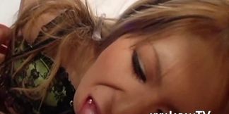 XXX JAPAN TV - Amateur Japanese teen sprayed with cum after hard fucking
