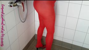 The Red Fine Pantyhose