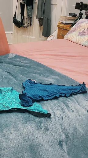 Sniffing Hot Spanish MILF Panties - Kinky Cougar Play