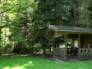 Blond Tattoo Honey Outdoor double penetration Bang Fest