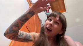 Bombarding Tinies With Spit And Sucking On Them