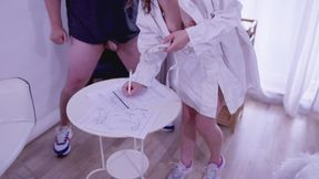 The Nurse Gave Me The Hottest Gynecological Exam. He Measured My Penis And Helped Me Ejaculate