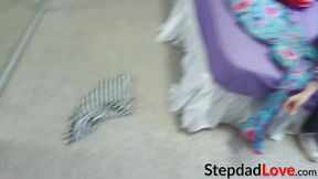 Busty teen Casey Ballerini POV screwed by her lucky stepdad