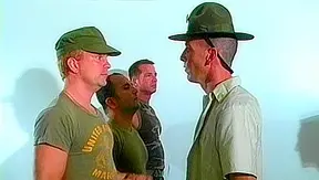 Bonus Hunks ~ Army Threesome with Massive Dick Dudes