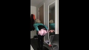 Amateur Crossdresser Fag`s Solo Sex Toy Performance!