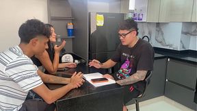 Skinny Latina maid gets a creamy anal promotion