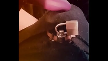 Sissy kitty with a locked clitty