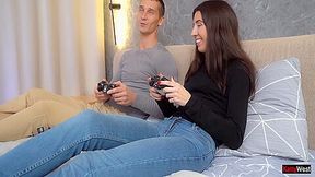 My Lovely Wife Looks Great On My Friends Cock And Joining In Threesome 24 Min