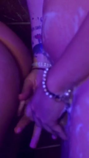 Trans Sluts Get Wet In The Shower, Piss On Each Other And Eat Cum   Clip 1