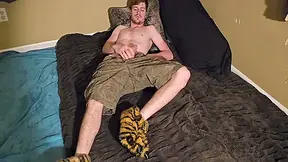 Furry Foot Flamer Feels Frisky