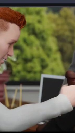 Interracial hard work for the office newbie!   Clip 1