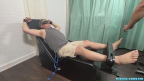 Tickling The Infamous Artist Achilles in the Stocks on His Feet and His Super Sensitive Belly Button Pt3