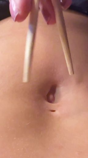 POV: Mars Solo's Belly Button Orgasm and Exploration with Slutty Sarah