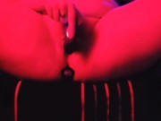 FTM transman dress as femboy and torturing himself with a vibrator