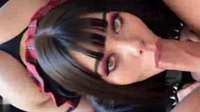 college girl seduce master and takes his cock (ai generated)