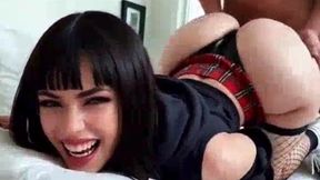 college girl seduce master and takes his cock (ai generated)