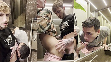 Conheci um guri no grindr e leitei no banheiro do shopping
