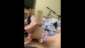 Soldier Pulverizes Fleshlight Instead of Working Out in the Morning