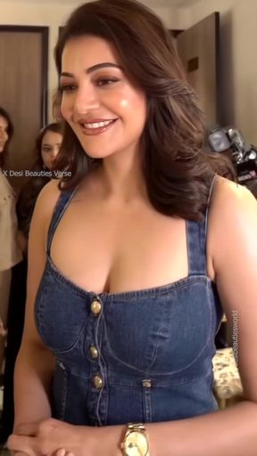 Indian milf shows off her veiny cleavage and big boobs