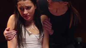 slave girl has her pussy opened wide pt1