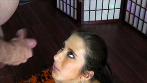 Gianna love sucks cock & swallows cum 2nd camera