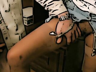 Lustful Blonde with Big Titties Craves two Hard Dicks to Bang