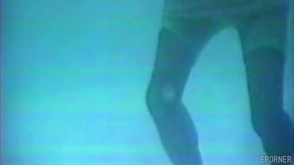 Jerking off in the swimming pool is healthy and crazy