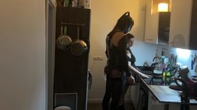 Kitchen Fisting Frenzy - Mature Sluts Stretched Wide Open