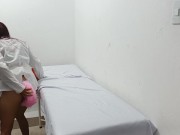 doctor fox tail fucks herself with a dildo