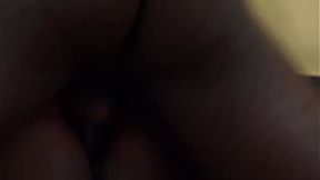 Seductive housewife welcomes hubby with round ass and big tits