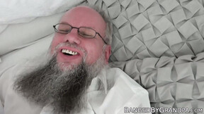 Seductive teeny drains all of seniors cum out