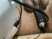 jugando con mi vibrador de prostata