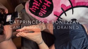 Horny camera man drained in reverse, white toe toejob footjob, close up side pov, size 9 milf feet