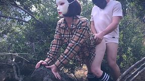 My girlfriend, eager for something new, calls me to a wild sex session in a public park