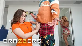 When Avery Jane Realizes That Apollo Has 2 Dicks She Waits Leana Lovings Ton Finish To Get Her Share - Hot