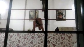 espiando a la vecina puta
