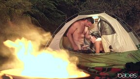 Teen hoe loves camping & outdoor fucking