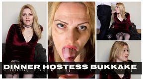 Dinner Party Hostess Messy Bukkake
