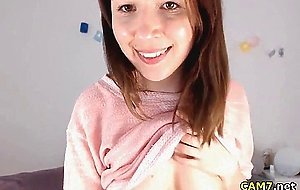 cute teen masturbating her hairy pussy